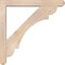 Ekena Millwork Olympic Craftsman Smooth Bracket w/ Offset Brace, Douglas Fir, 5 1/2"W x 38"D x 38"H BKT0604X38X38OLY04SDF - alternate 3